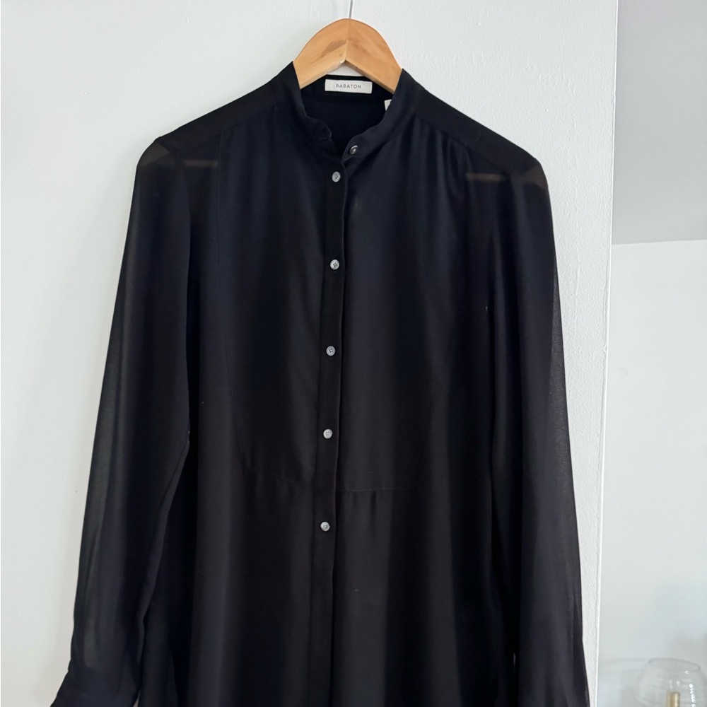 Babayon tuxedo shirt (sheer) size small